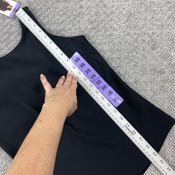 32 Degrees Cool Tank Top Womens XS Black Sleeveless Shelf Bra Stretch Athletic - Picture 9 of 10